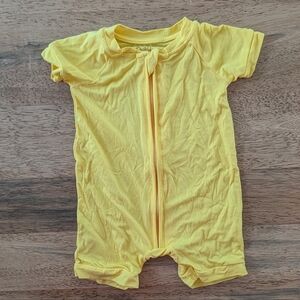 NWOT Little Sleepies Lemon Yellow Shorty Zippy